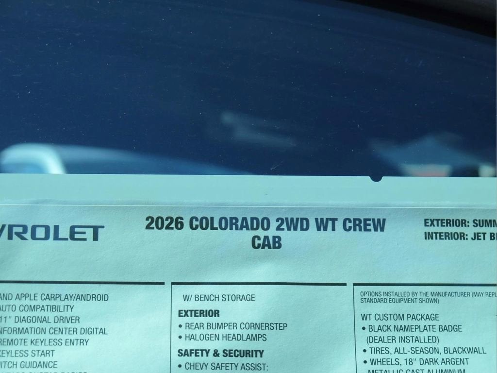 2026 Chevrolet Colorado WT