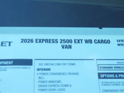 2026 Chevrolet Express Cargo WT