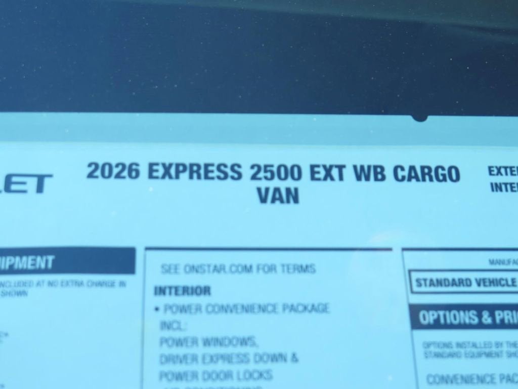 2026 Chevrolet Express Cargo WT