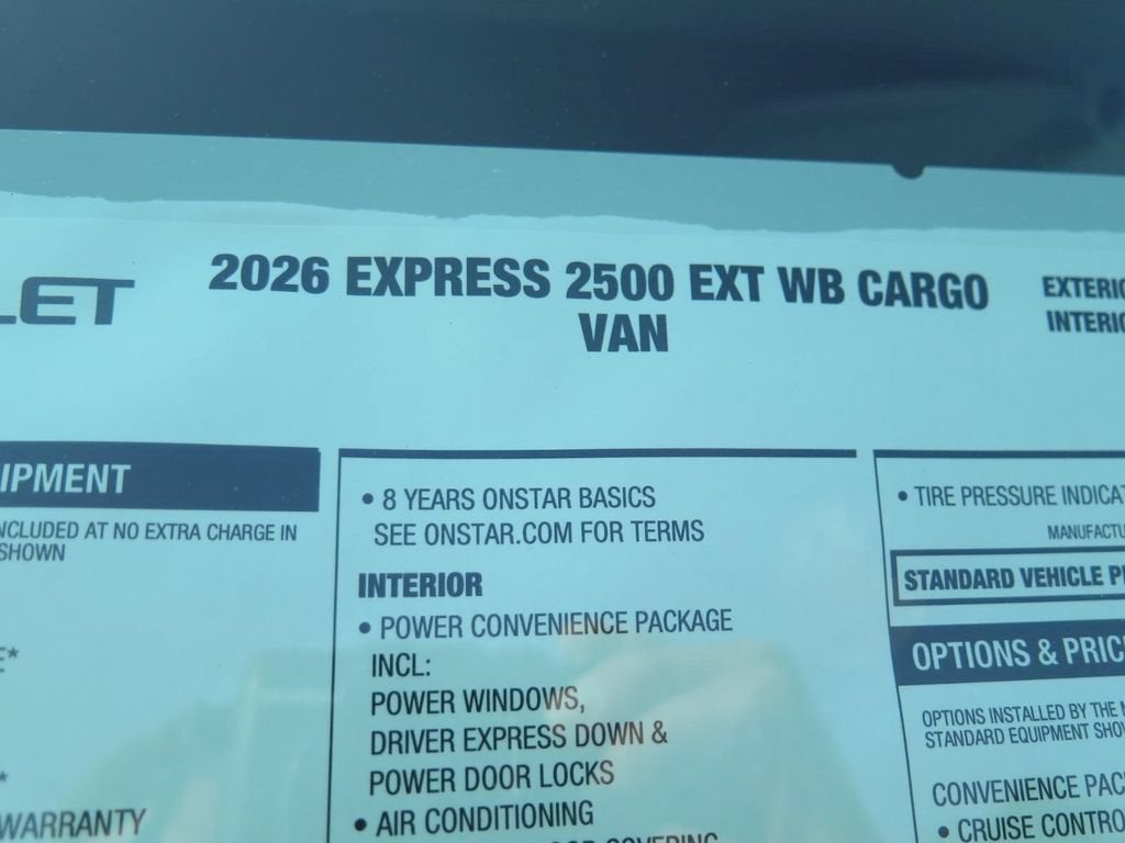 2026 Chevrolet Express Cargo WT