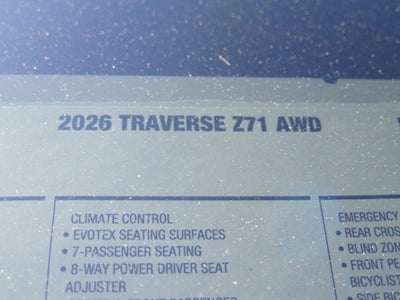 2026 Chevrolet Traverse Z71