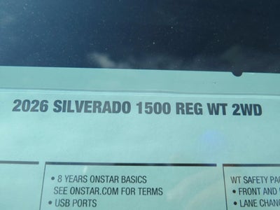 2026 Chevrolet Silverado 1500 WT